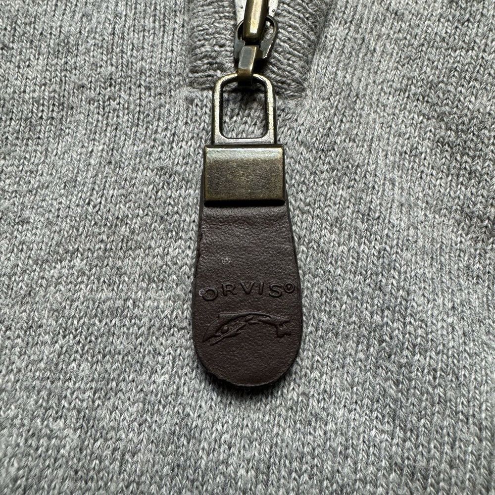 Orvis Gray Zip Up Sweater - Picture 5 of 8